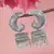Ethnic silver oxidizedpeacock jhumka earrings for women 
