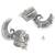 Ethnic silver oxidizedpeacock jhumka earrings for women (e3317ox)