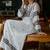 Elegant White & Black Rayon Embroidered Only Straight Kurta for Women