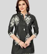 Saree swarg poly crepe printed short kurti