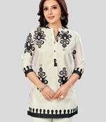 Saree swarg poly crepe printed short kurti