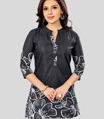 Saree swarg poly crepe printed short kurti
