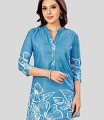 Saree swarg poly crepe printed short kurti