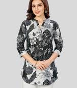 Saree swarg poly crepe printed short kurti