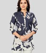 Saree swarg poly crepe printed short kurti
