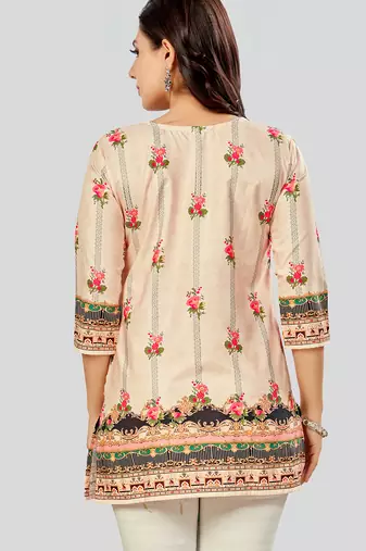 Saree swarg poly crepe printed short kurti