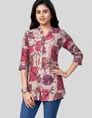  chanderi printed short kurti 3