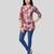 Saree swarg chanderi printed short kurti