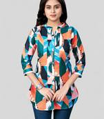 Saree swarg cotton blend printed short kurti