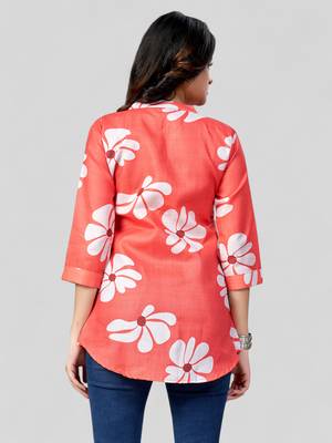  cotton blend printed short kurti 2