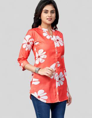  cotton blend printed short kurti 4