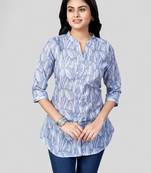 Saree swarg cotton blend printed short kurti