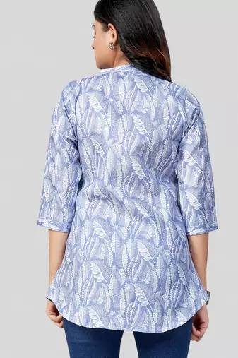  cotton blend printed short kurti