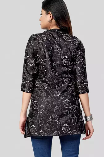  cotton blend printed short kurti