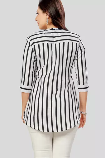  cotton blend printed short kurti
