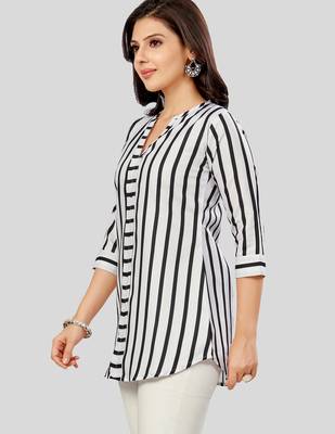  cotton blend printed short kurti 3