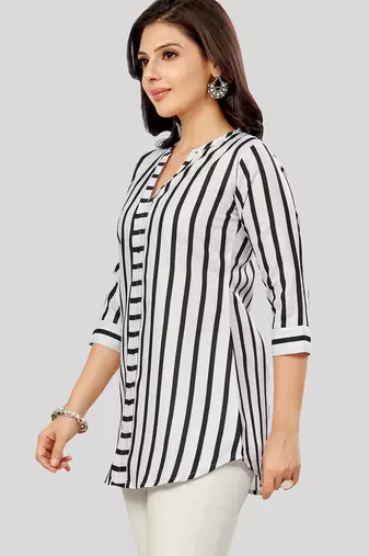  cotton blend printed short kurti