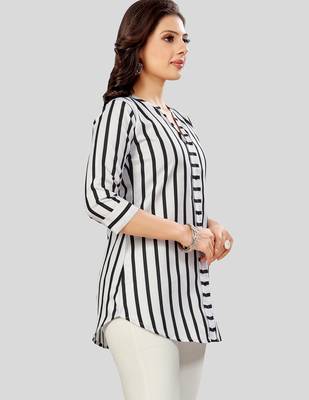  cotton blend printed short kurti 4