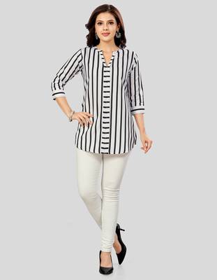 cotton blend printed short kurti 5