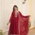 Faux blooming sequin embroidered Gown