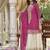 Pink chinon silk full stitched free size upto 42 wedding suits