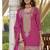 Pink chinon silk full stitched free size upto 42 wedding suits