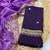 Purple Color Party  Dual Tone Satin Saree