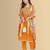 Musturd color silk blend embroidred kurti pant dupatta