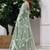 Light teal net embroidered readymade trendy gown