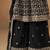 Black embroidered faux georgette trendy palazzo salwar kameez