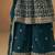 Teal embroidered faux georgette trendy palazzo salwar kameez