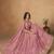 Embroidered Pink Organza Trendy Lehenga Choli