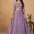 Embroidered Lavender Organza Trendy Lehenga Choli