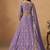 Embroidered Lavender Organza Trendy Lehenga Choli