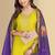 Lemon color silk blend embroidred kurti pant dupatta