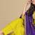 Lemon color silk blend embroidred kurti pant dupatta