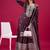 Chinnon Silk Embroidery Sequence Work Top-Plazo and Dupatta Set