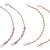 Fascinating golden balls gold plated set of 2 ear-chain combo (kaan chain) for women