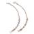 Fascinating golden balls gold plated set of 2 ear-chain combo (kaan chain) for women