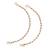 Fascinating golden balls gold plated set of 2 ear-chain combo (kaan chain) for women