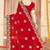 Red color zari embroidery work zarkhan work fendy silk saree with blouse