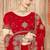 Red color zari embroidery work zarkhan work fendy silk saree with blouse