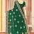 Botle green color zari embroidery work zarkhan work fendy silk saree with blouse