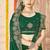 Botle green color zari embroidery work zarkhan work fendy silk saree with blouse
