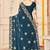 Morpeach color zari embroidery work zarkhan work fendy silk saree with blouse