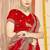Red color zari embroidery work zarkhan work fendy silk saree with blouse