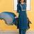 Wine lady stylish designer rayon spun slub fabric embroidery work kurta set with nazmin fabric dupatta