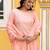 Wine lady stylish designer rayon spun slub fabric embroidery work kurta set with nazmin fabric dupatta
