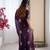 Designer wine heavy fendy satin with beads embroidered work saree with unstitched blouse