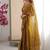 Mehendi mos silk with handwork butterfly design saree with unstitched blouse